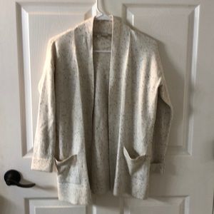 Loft speckled cream cardigan